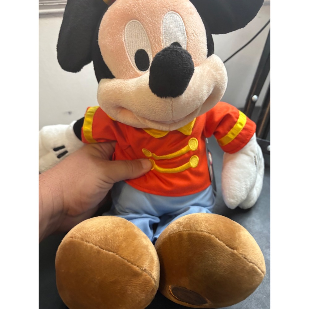 Disney Store Mickey Mouse Club Circus Day Plush Toy Red Jacket NWT